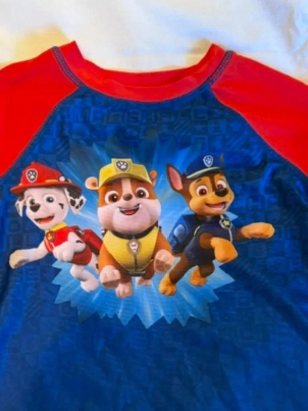 Paw Patrol Kids Boys Rashguard Swim Set with Chase, Rubble & Marshall (4T)